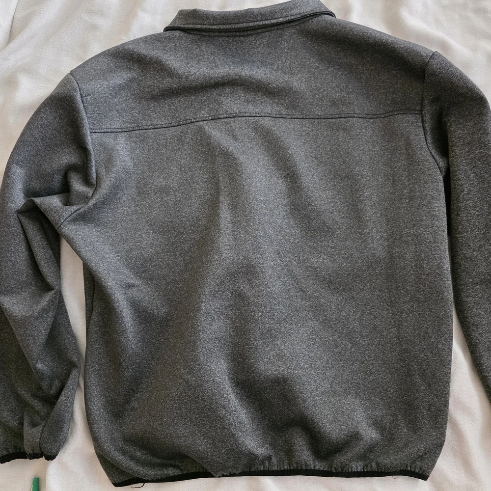 * Original Deluxe Charcoal Zip-Up Lightweight, Full-zip Heather Grey Jacket 3XL